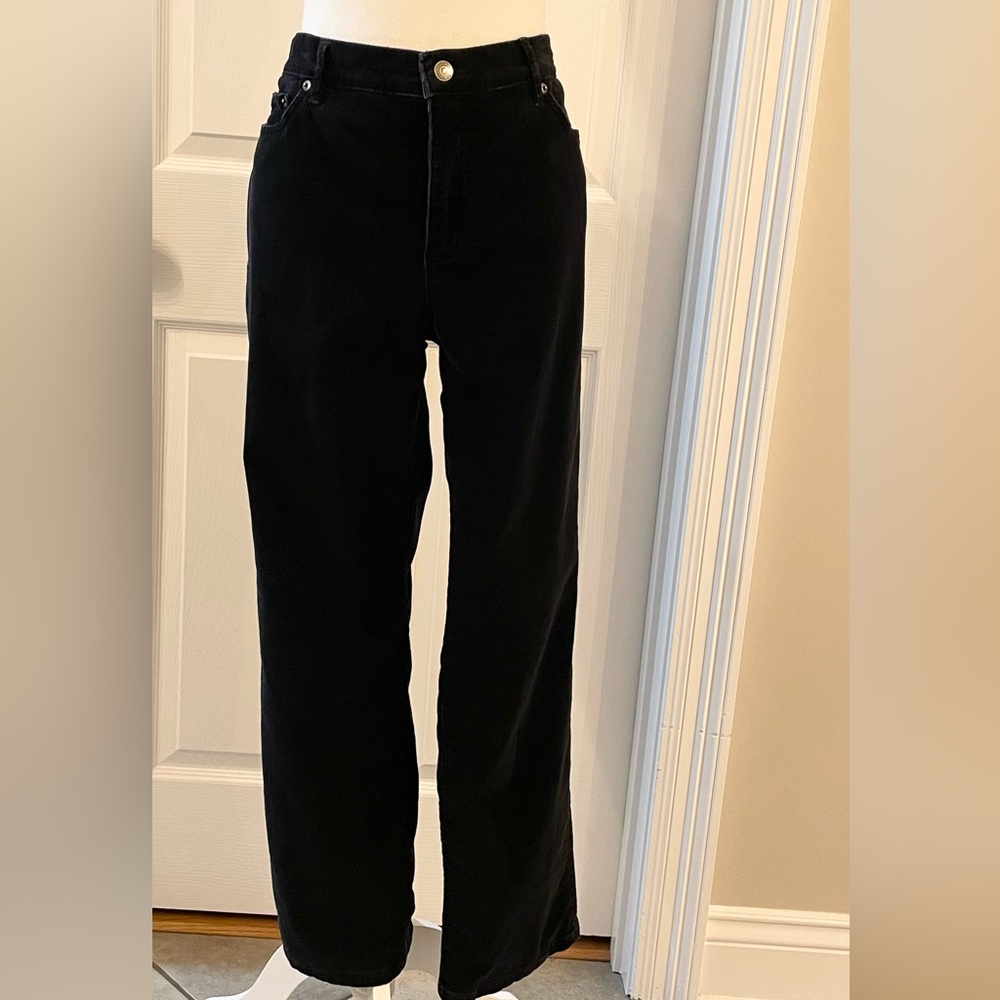 Lauren Ralph Lauren petite, black corduroy pants
